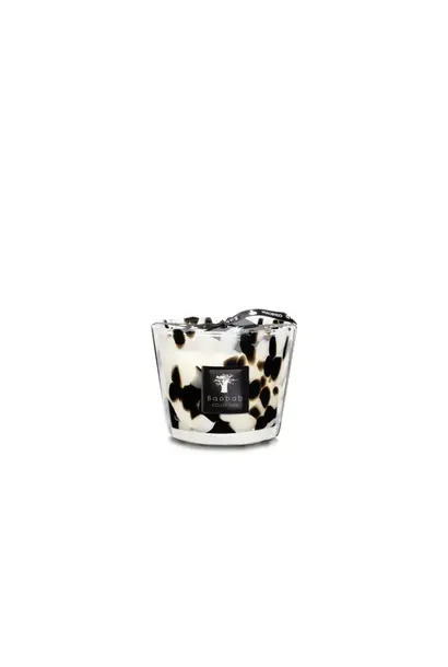 Kaars Pearls Black 10 cm/classique