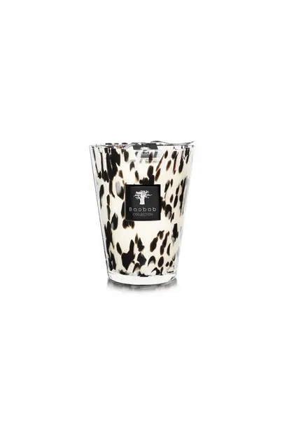 Kaars Pearls Black 24 cm/grande