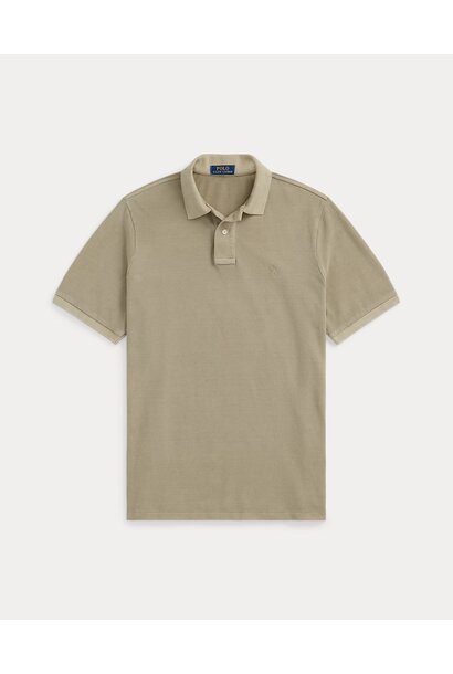 Custom slim fit mineral-dyed polo