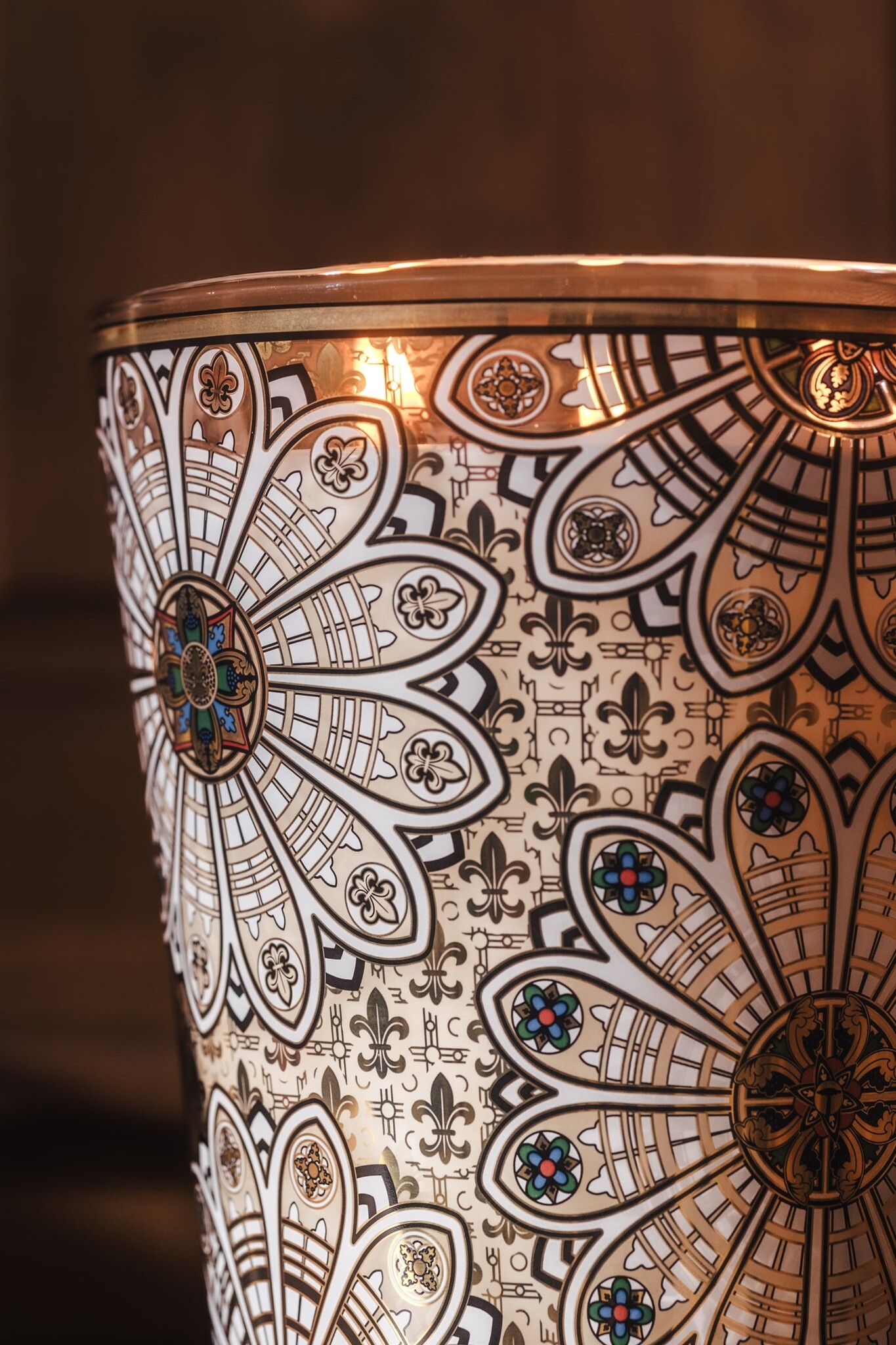 Kaars Rosace 24 cm-4