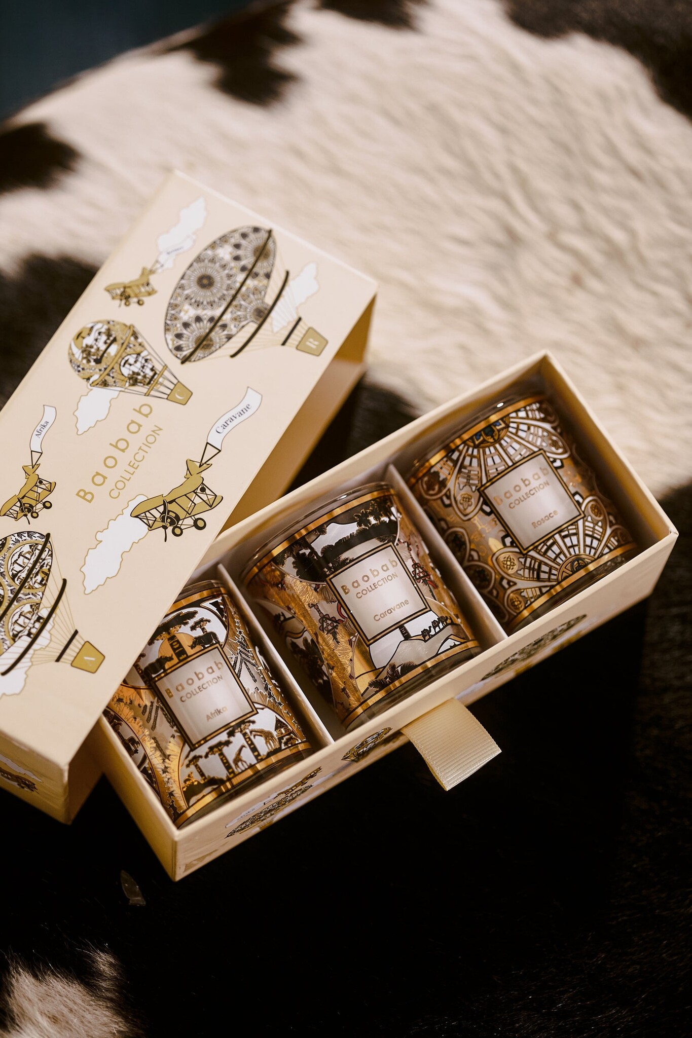 Trio travel kaarsen Rosace - Caravane - Afrika 3x 6 cm-3