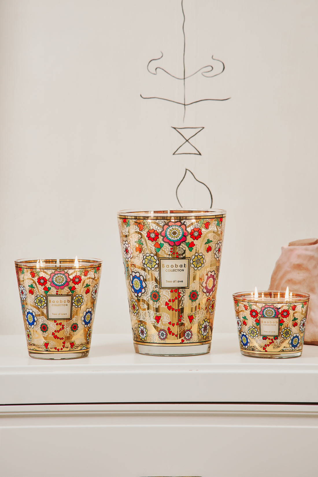 Geurkaars Tree of love 24 cm-5
