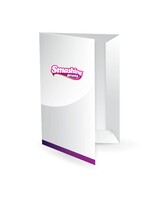 Glossy Presentatiemap enkelzijdig fullcolor 300 grams met hoogglans UV-lak 2-delig met kleppen 1mm rugdikte