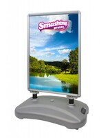 Stoepbord (A1/A0/B1) met verrijdbare watertank