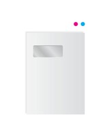 Enveloppen Bankpost C4 met Venster 120 grams Venster links enkelzijdig 2PMS