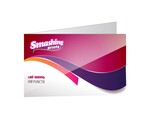 Klap-visitekaartjes Glossy liggend