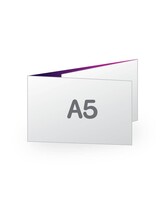 Folder Business A5 liggend wikkelvouw 170 grams silk mc