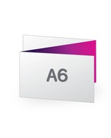 Folder Standaard A6 liggend zigzagvouw 250 grams gesatineerd mc
