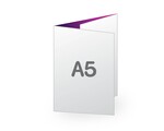 Folder Standaard A5 staand wikkelvouw