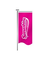 Mastvlag met open zoom 150x500 cm - 115 grs. Polyester vlaggendoek