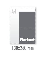 Trouwkaarten Standaard 130x130 mm - Double 300 grams Invercoat
