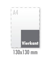 Geboortekaartjes Standaard 130x130 mm 300 grams Invercoat