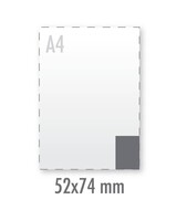 Sticker A8 (outdoor wit) 90 µm plakfolie wit, mat
