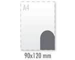 Sticker tunnel 90x120mm (indoor zilver)