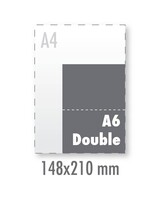 Verhuiskaarten Standaard A6 - Double 300 grams Invercoat