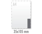 Sticker 35x105mm (outdoor transparant)