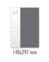 Sticker 140x297mm (indoor neon) 80 grams plakpapier neon