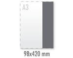 Sticker 98x420mm (indoor wit)