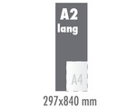 Posters Luxe A2-lang Fullcolor (297x840mm)