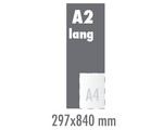 Posters Blueback A2-lang Fullcolor (297x840mm)