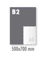 Posterprint B2 Satin 135gr satin (500x700mm)