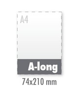 Tickets A-long + 1 x nummeren - 74x210mm 250 grams