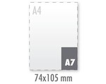 Tickets A7 + 1 x nummeren & 1 x perforeren