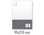 Ansichtkaart US UV-lak