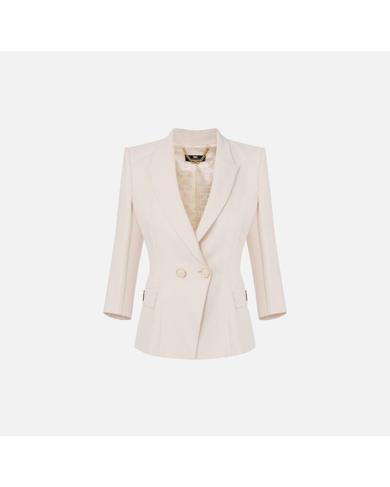 ELISABETTA FRANCHI GIT61 Double Breasted Blazer