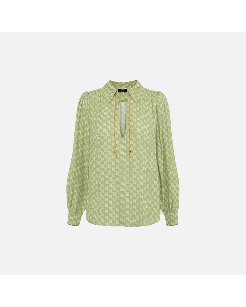 ELISABETTA FRANCHI CAS30 Logo Blouse