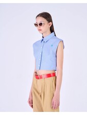 SILVIAN HEACH Cropped Stripe Blouse