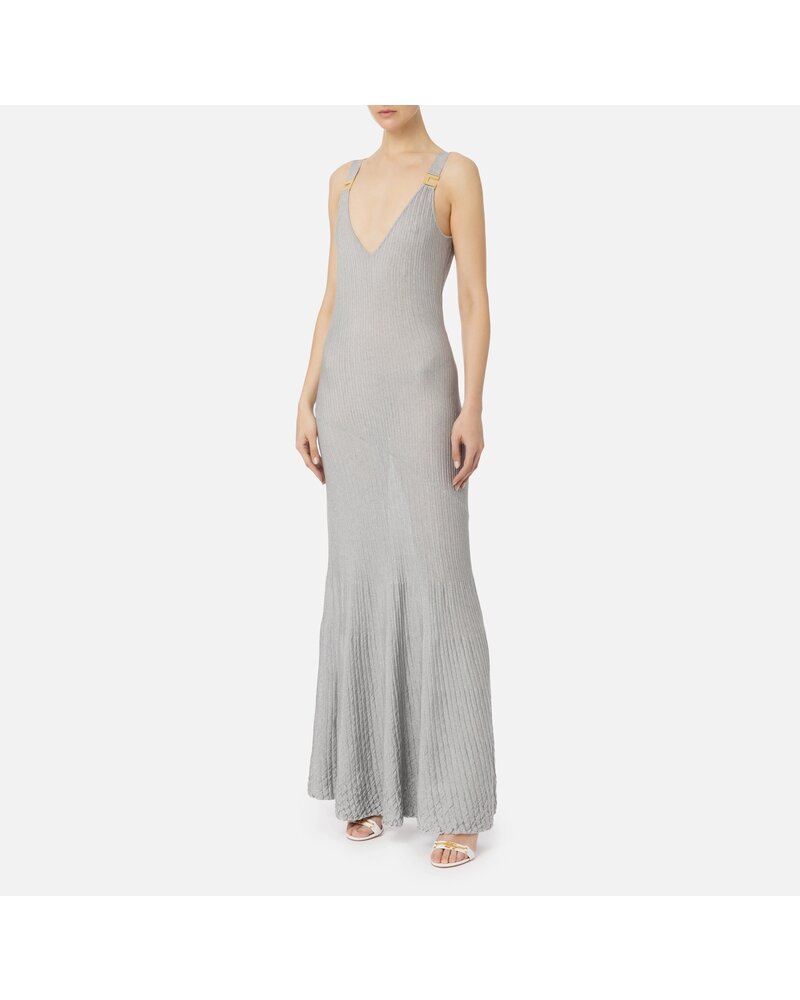 ELISABETTA FRANCHI AM79S Knitted Maxi Dress