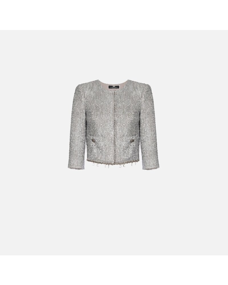 ELISABETTA FRANCHI GI074 Tweed Jacket