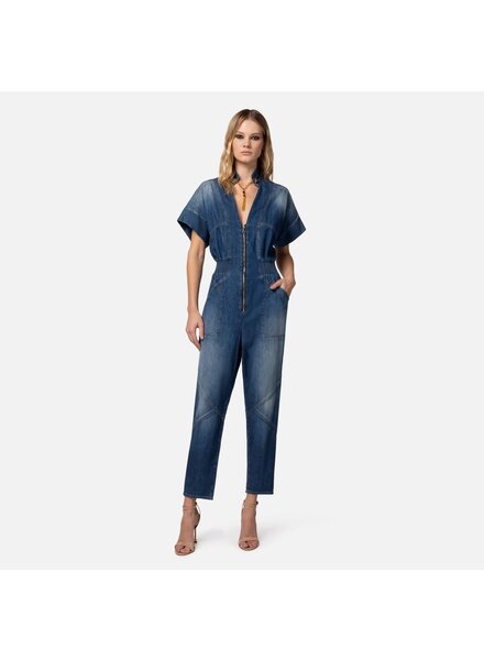 ELISABETTA FRANCHI Denim Jumpsuit