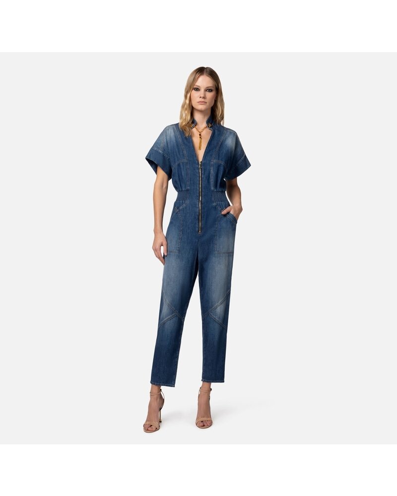 ELISABETTA FRANCHI TJ281 Denim Jumpsuit