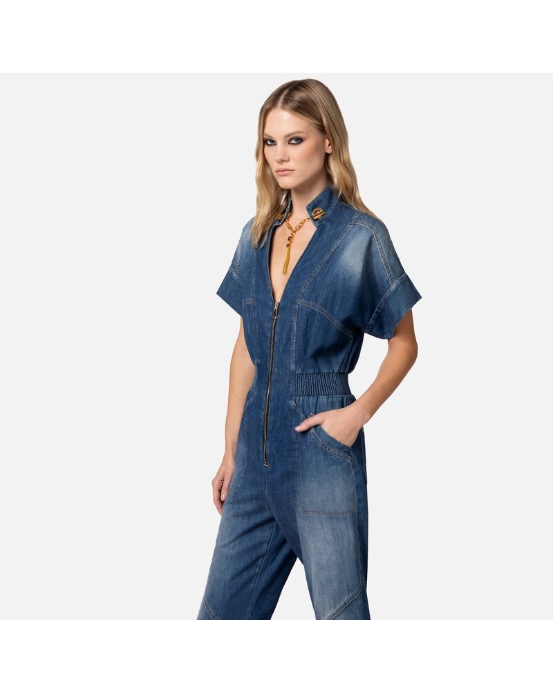 ELISABETTA FRANCHI TJ281 Denim Jumpsuit