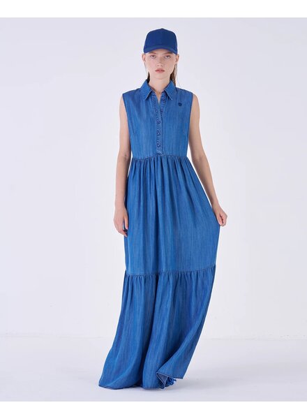 SILVIAN HEACH Denim Maxi Dress