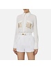 ELISABETTA FRANCHI CA042 Blouse With Embellished Pockets