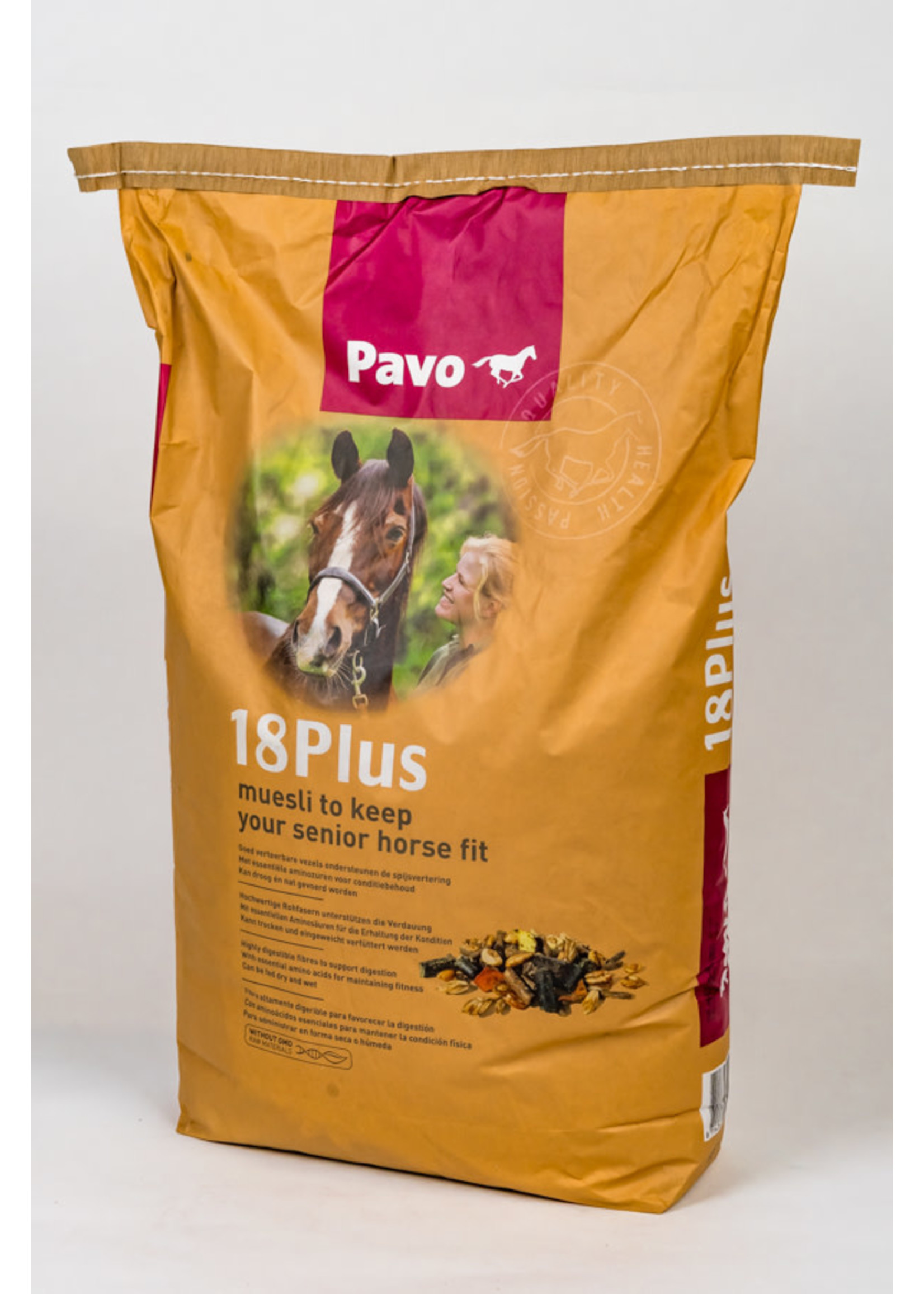 Pavo 18Plus 15 kg | Nutritional support for older horses