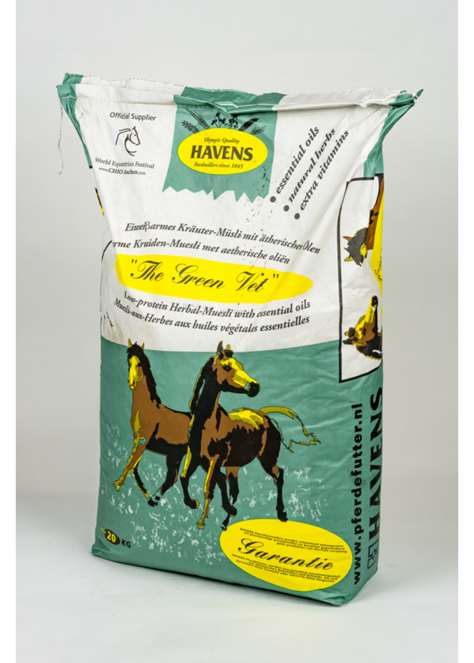 Havens Havens Green Vet 20 kg | Voor paarden die gevoelig zijn voor overgewicht
