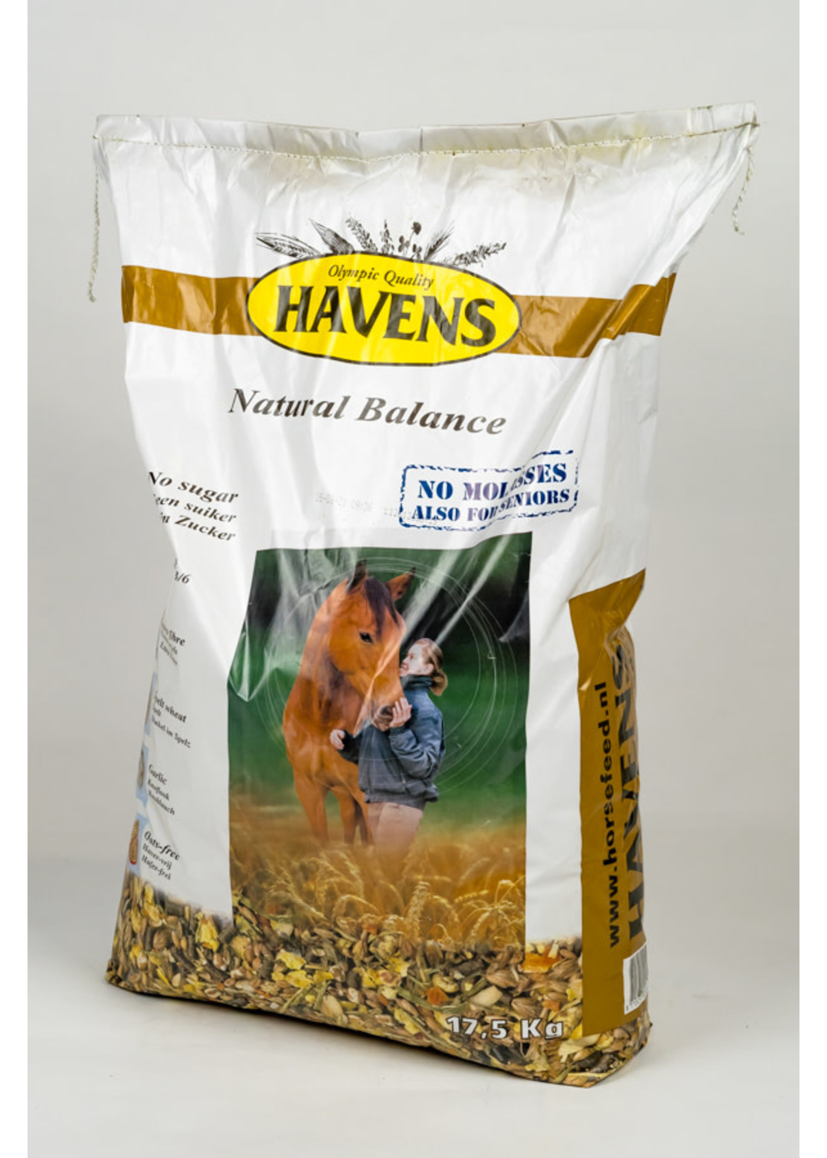 Havens Havens Natural Balance 17,5 kg | Muesli sans avoine ni mélasse pour chevaux sensibles