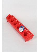 Rode kippenvoerbak Plastiek 51 cm