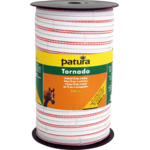 Patura PTR Tornado lint 20mm wit/oranje 200m/rol