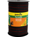 Patura Tornado ribbon 20mm brown/orange 200m/roll