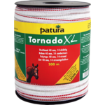 Patura PTR Tornado XL lint 40mm wit/rood 200m/rol