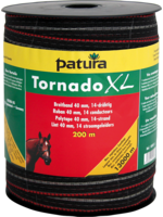 Patura PTR Tornado XL lint 40mm bruin 200m/rol