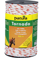 Patura PTR Tornado cord wit/oranje, 500m rol