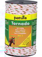 Patura PTR Tornado cord wit/oranje, 200m rol