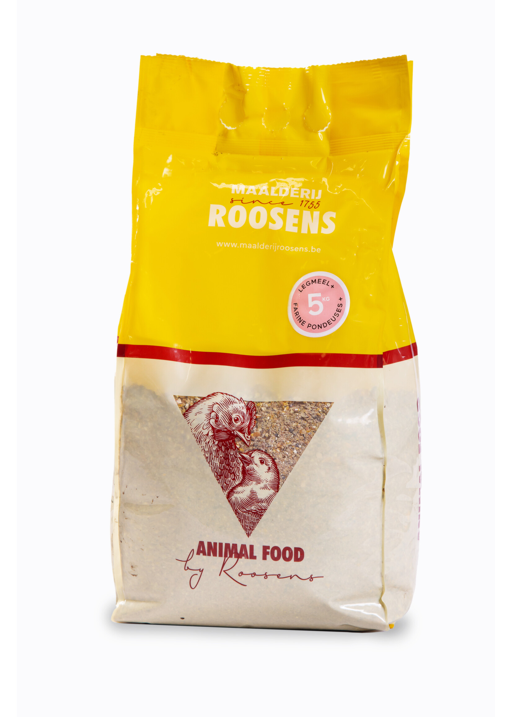 Roosens Poeljenmeel 5kg | Fijngemalen opfokvoer voor kuikens en jong pluimvee