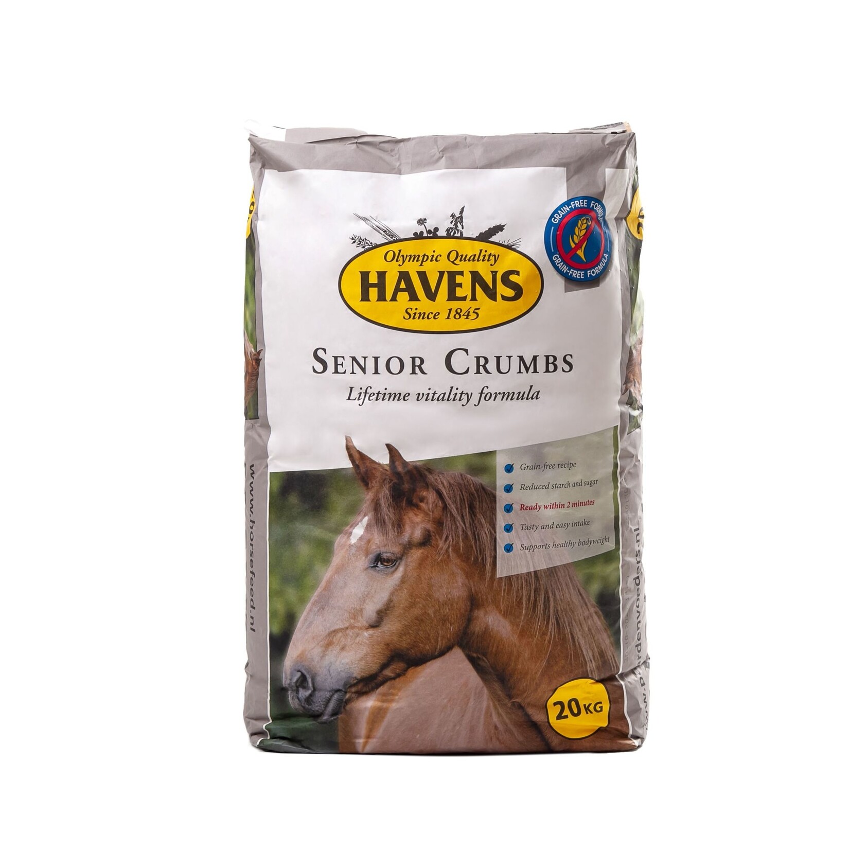 Havens Havens Senior Crumbs 17,5 kg | Voor conditie en vitaliteit bij oudere paarden